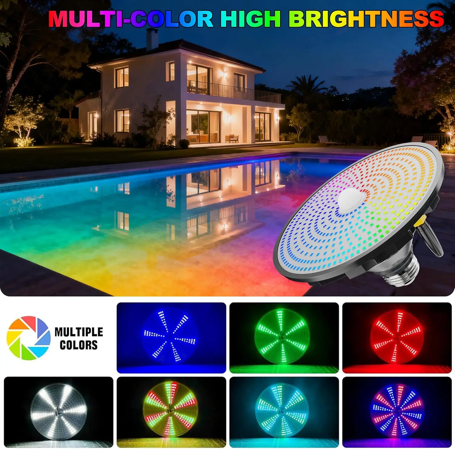 Zonne-zwembadverlichting voor  - Pool Light Solar Rechargeable recensie en prijs