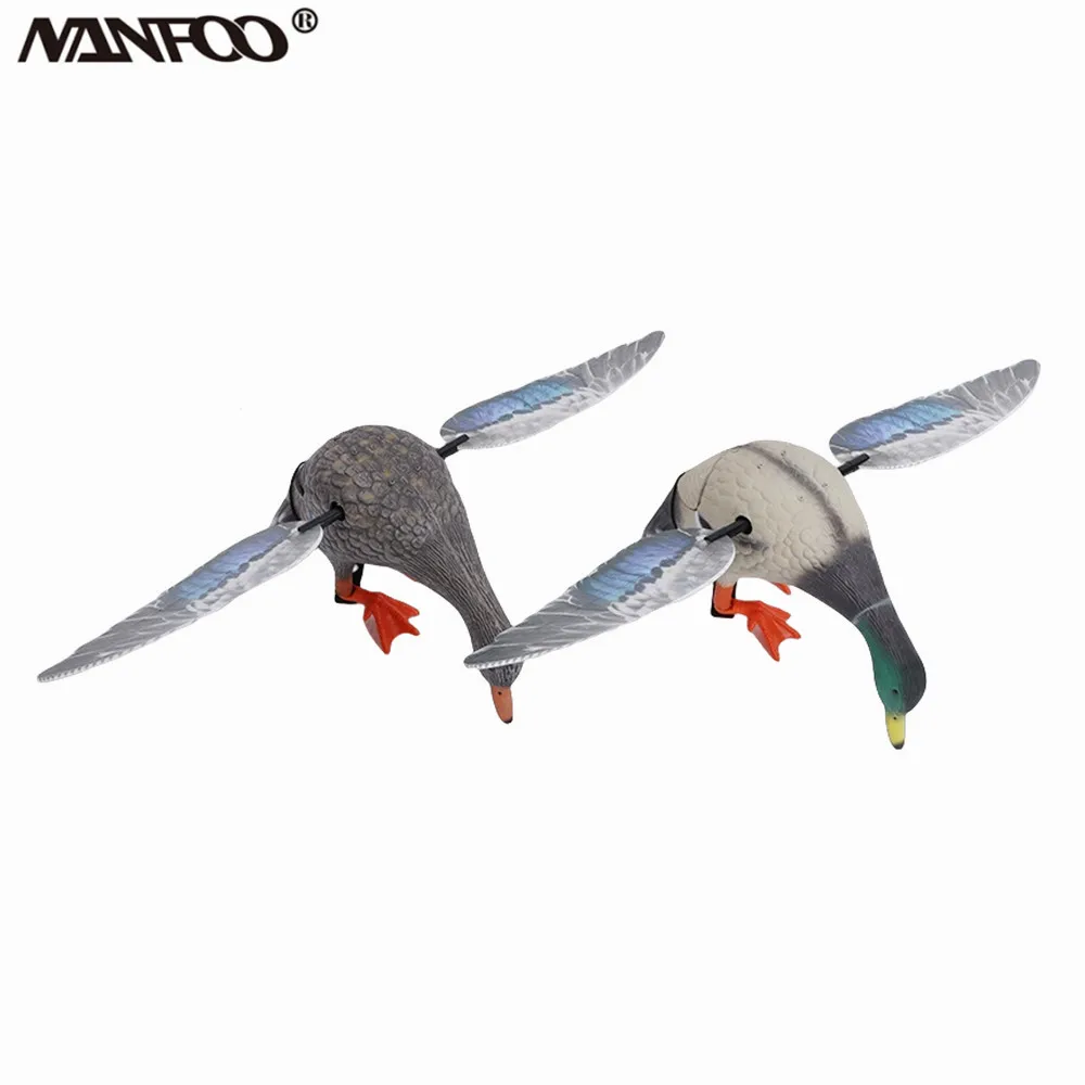 Remote Control High Simulation Wild Duck Decoy Sun Rain Resistant With Bracket High Quality PE Material Useful Hunting Tools