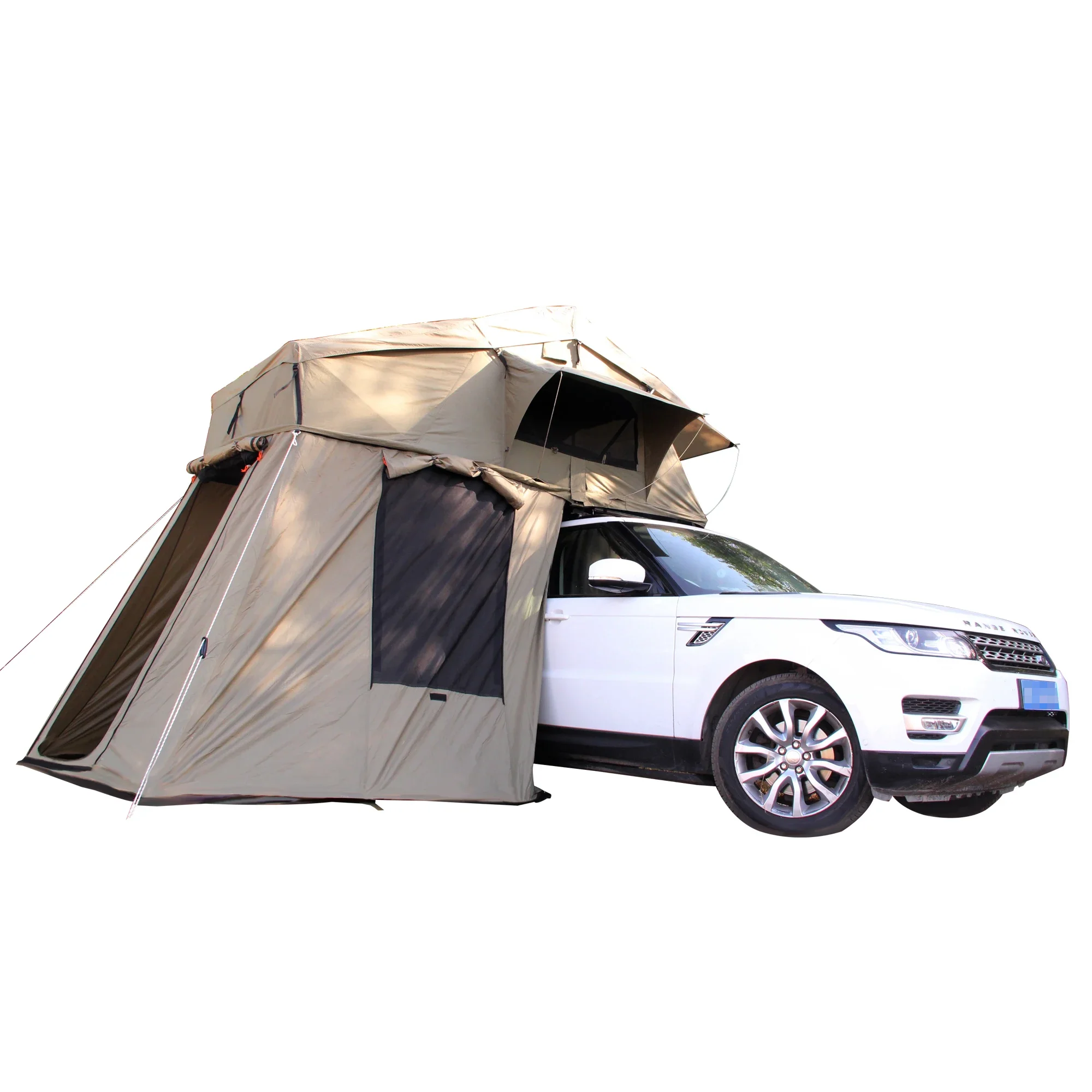 Outdoor 2-5 Personcar Camping Weiches Dachzelt Dachzelt Autoschale 3-4 Personen Zelt auf dem Dach des Autos