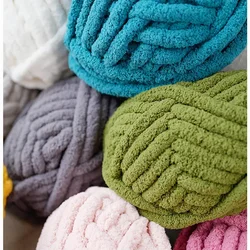 220g Extra Thick Handmade Yarn Thread Large Ball Ice Stripe Thread Hand Woven Scarf Blanket Seat Cushion Pet Nest Thread Ball