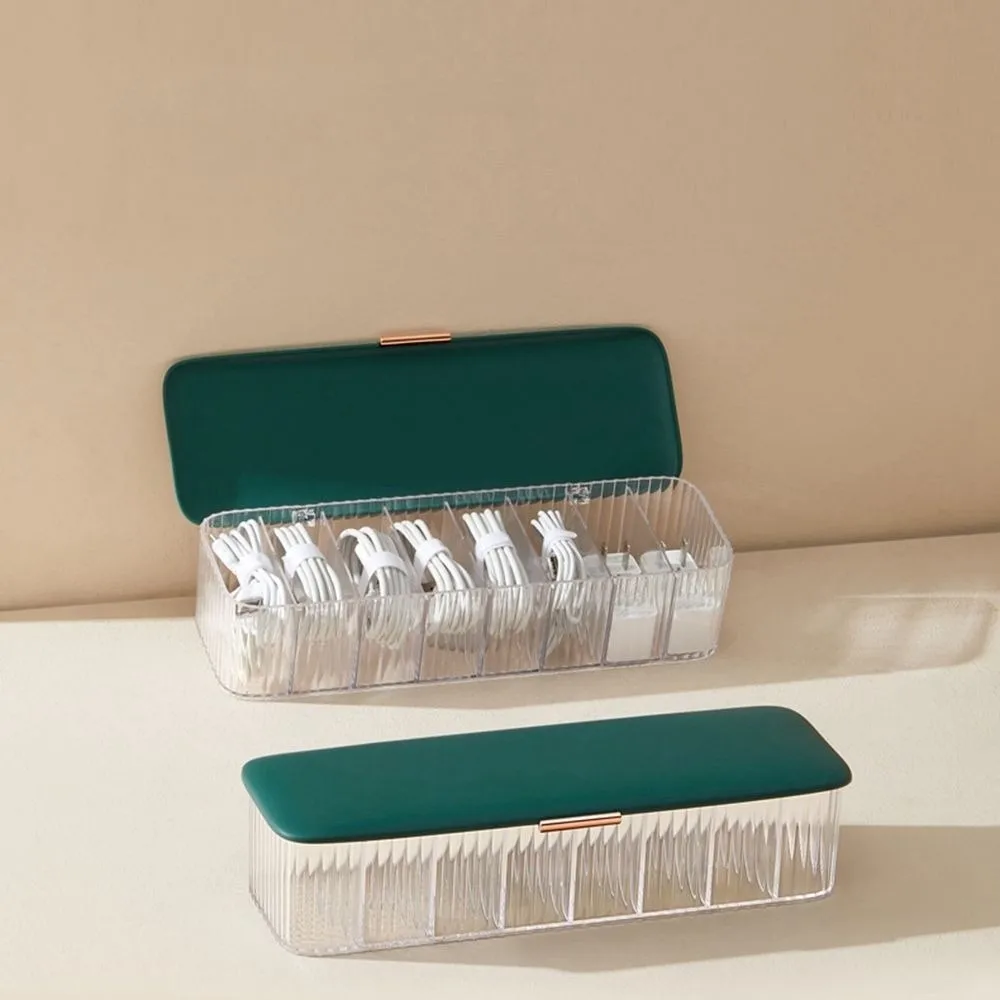 

Cell Phone Charging Cable Charging Cable Storage Box Jewelry Storage Rectangular Nail Art Display Case Refillable Box