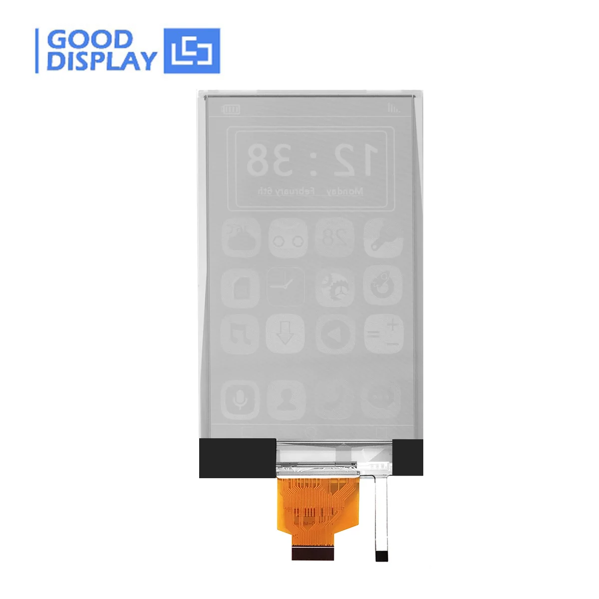4,26 inch 800x480 E-inktdisplaymodule met hoge resolutie, 7 LED's voorlicht en ultragrode kijkhoek, SPI-interface met laag vermogen