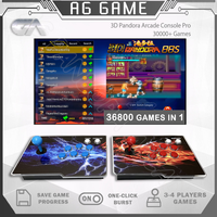 36800 in 1 Pandora arcade box 2025 3D Retro Arcade Game Console Cabinet Bartop 8 Way Joysticks Push Buttons