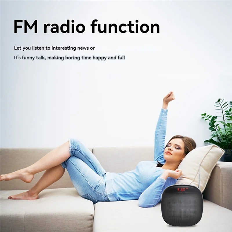 B47C Portable Voice Amplifier Wired Voice Amplifiers Speaker FM Radio Headworn Microphone Loudspeaker For Teachers