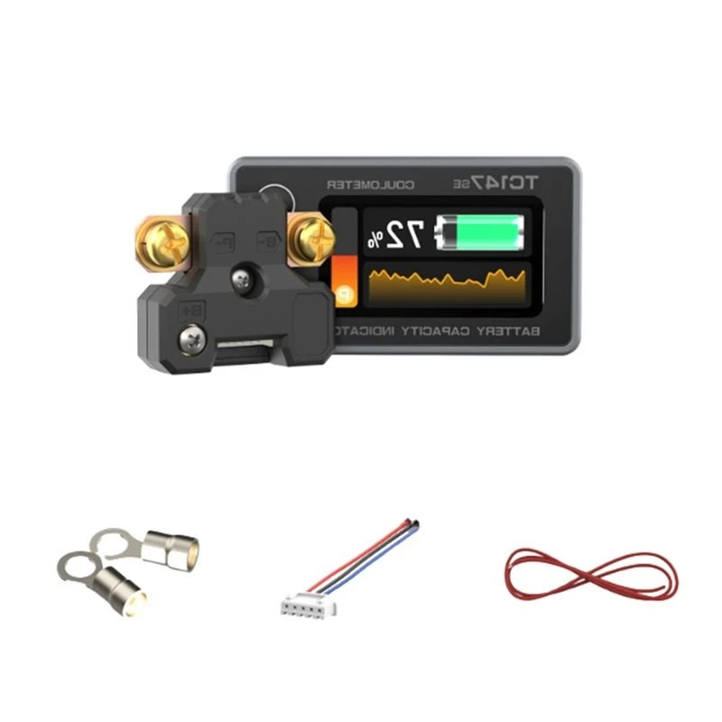 A98E-TC147-SE Battery Voltage And Current Meter High-Precision Color Screen Coulomb Meter Lithium Battery Capacity Tester