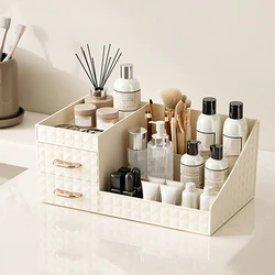 1PCS Makeup Organizer [Large Capacity] Cosmetic Organizer with Transparent Drawer  Multi-functional Lipstick & CosmeticOrganizer