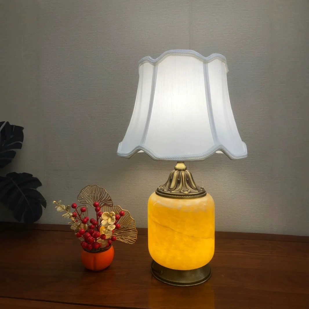 Lampada decorativa da comodino americana semplice per camera da letto