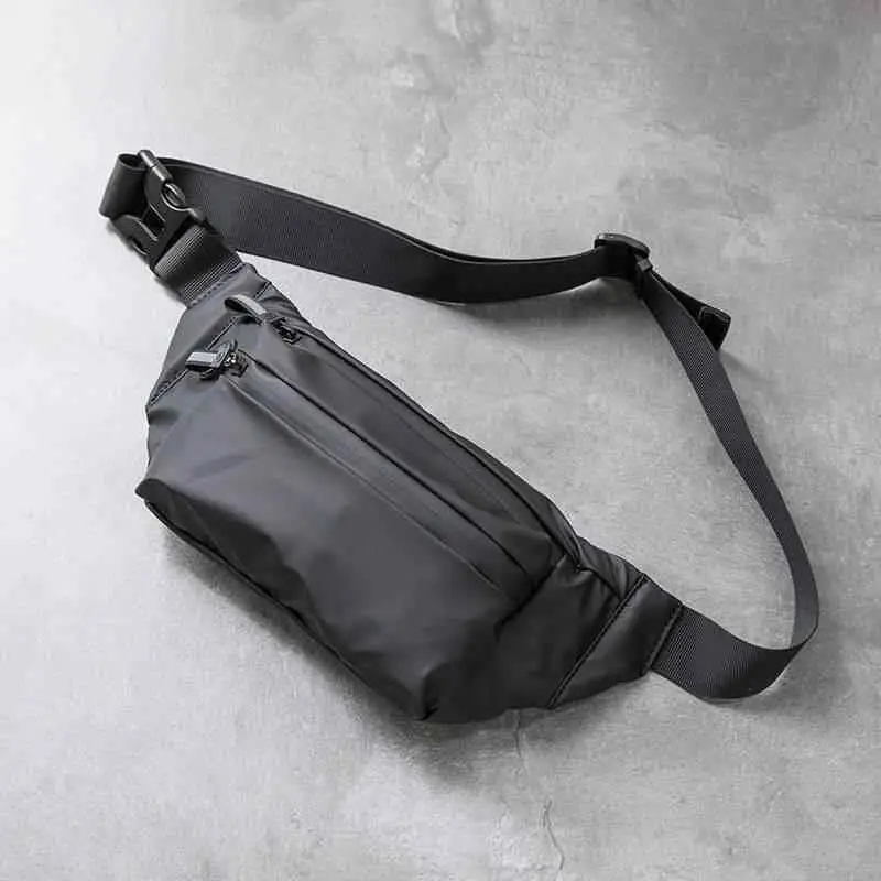 防水スポーツファニーパックメンズチェストバッグサイクリングクロスボディバッグ夏用シングルショルダーバッグフロントチェストバッグレジャーpu