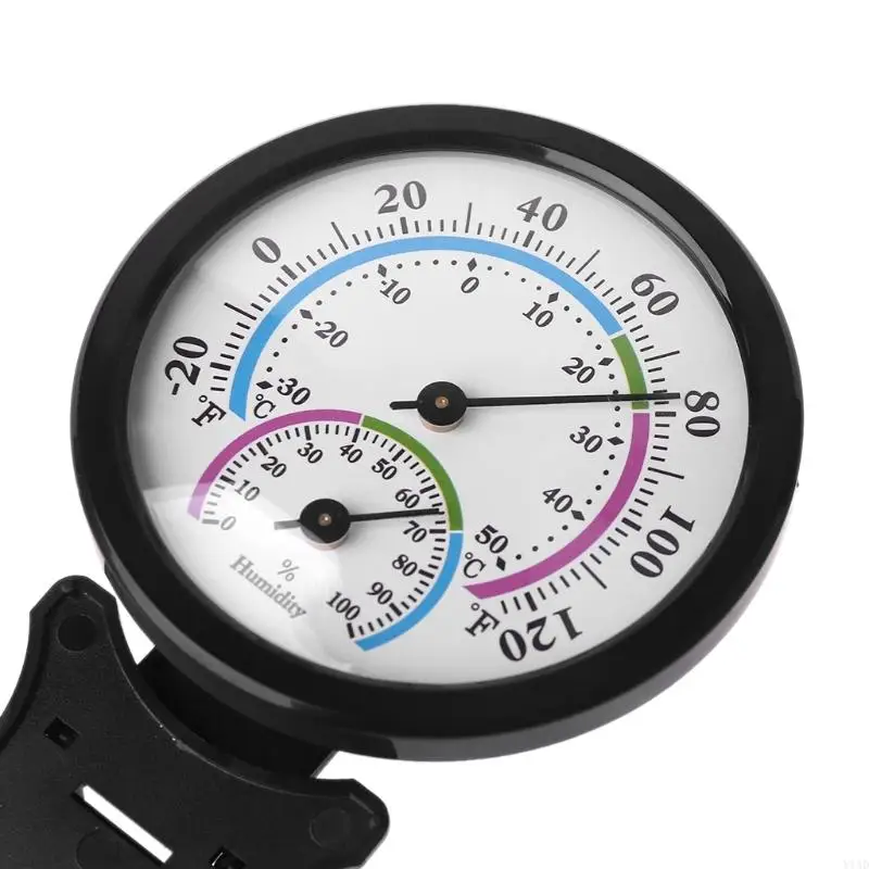 Y1AD No Battery Required Round Hygrometer Temperature & Humidity Weather