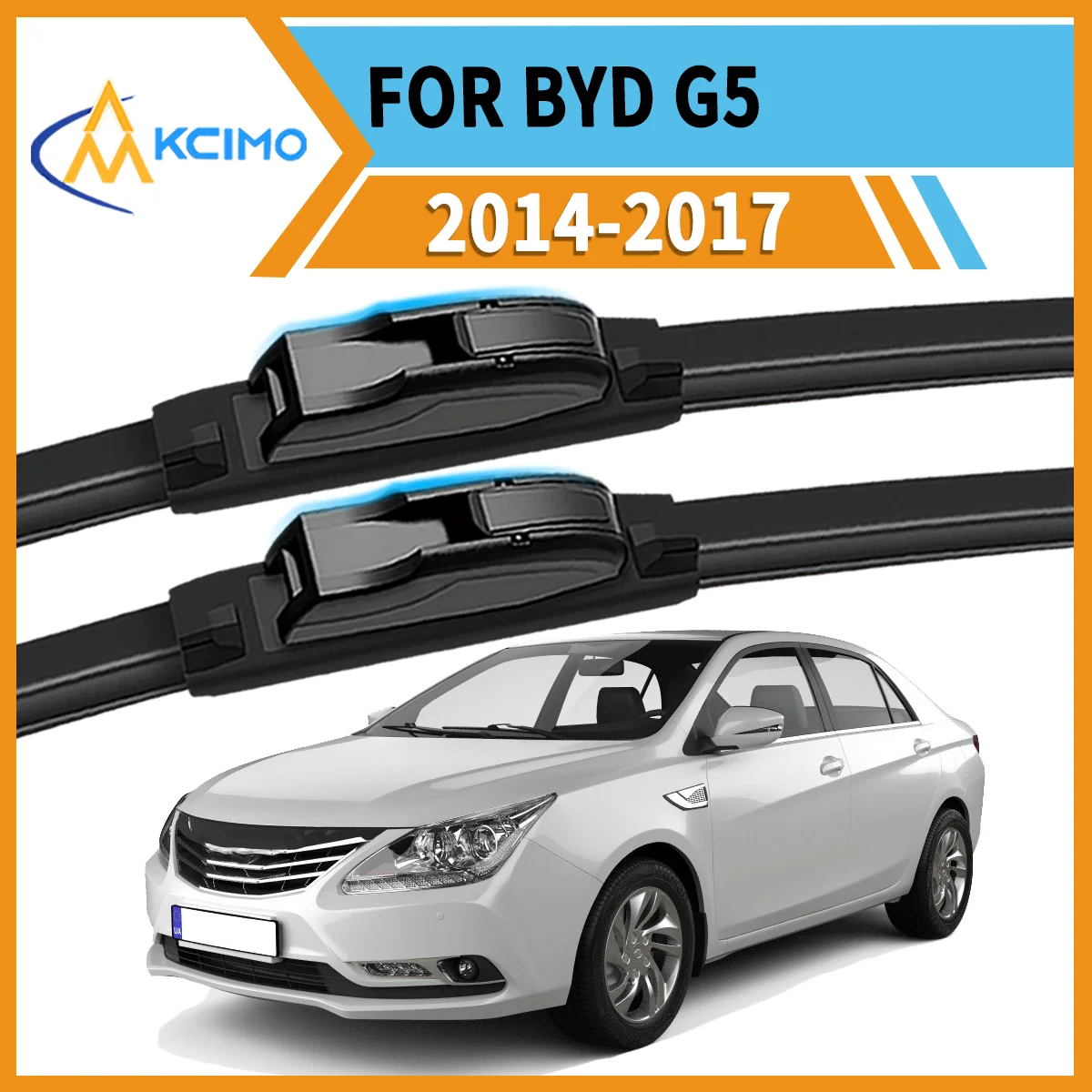 

Clear View Safe Journey 2-Pack Windshield Wipers for BYD G5 2014-2017 All-Season Use Reliable Performance Easy Installation