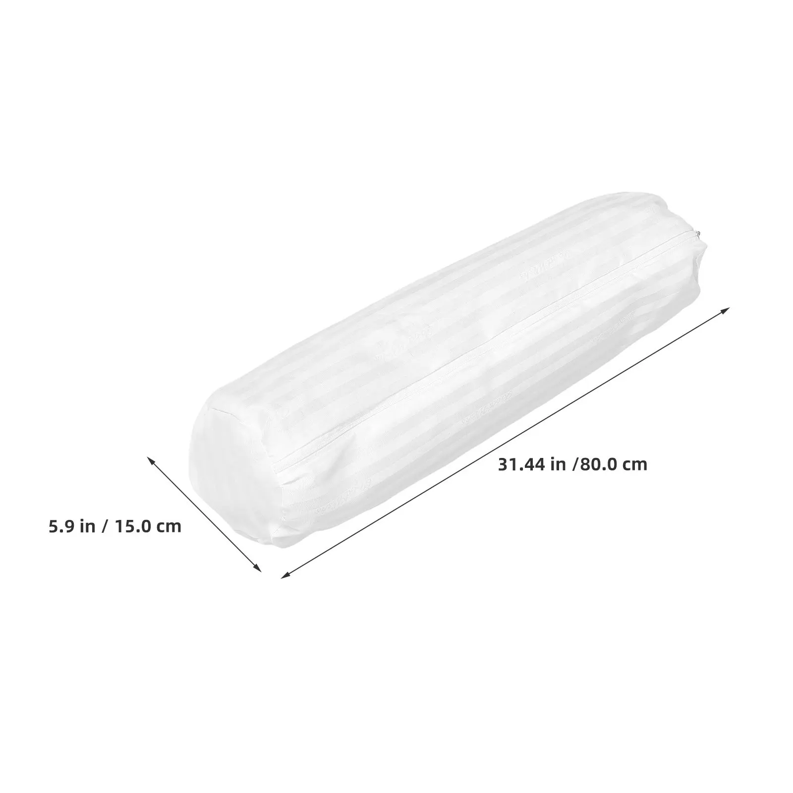 Soft Round Cylinder Pillowcase 31.44 X 5.89 Bolster Cushion Cover Hidden Zipper Breathable Body Pillow Neck Leg Protector