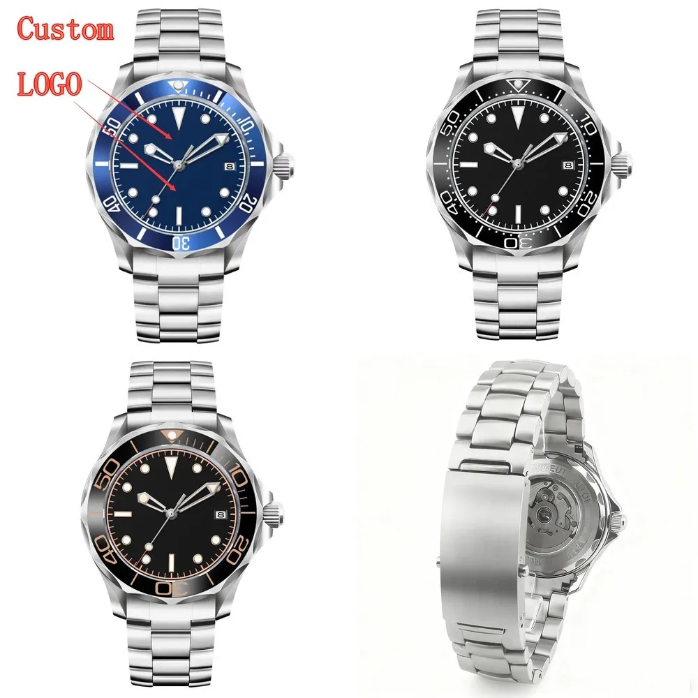 

Moq 5 units wholesale price custom logo high quality luxury watch 41mm NH35 Automatic Man Watch Sapphire Glass