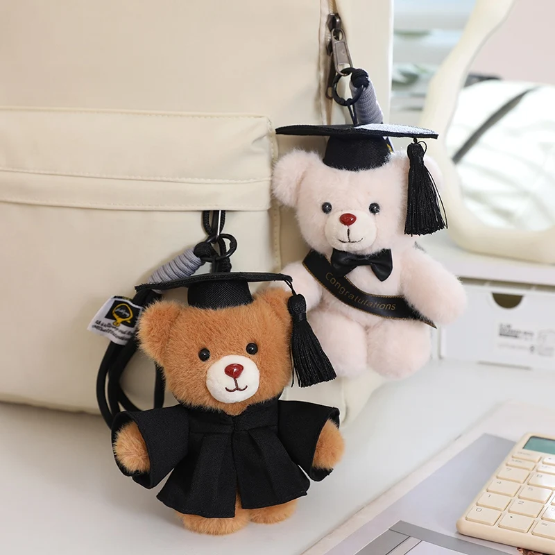 Cute Handmade Fabric Black Cat Keychain Creative Plaid Fish Hugging Kitten Pendant Vintage Stuffed Animal Key Ring Bag Charm Dec