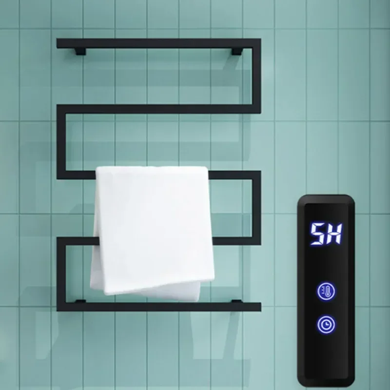 الأجهزة المنزلية توقيت ذكي تعديل درجة الحرارة رف المناشف الكهربائية رف تجفيف الملابس على شكل خاص كلمة القوس