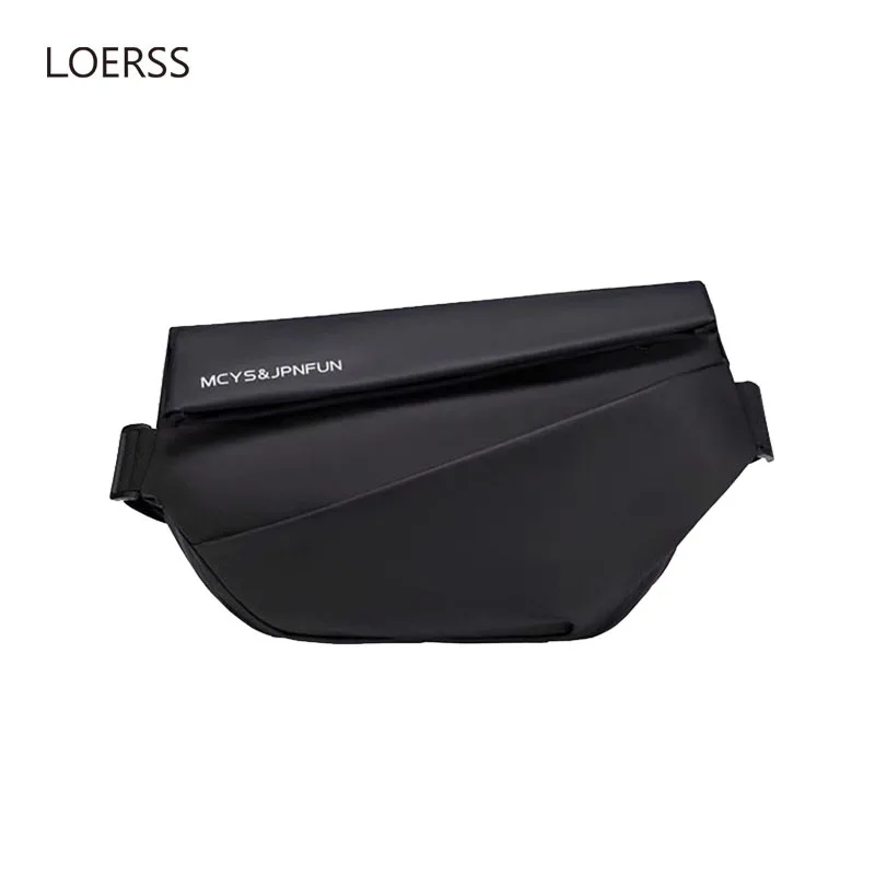 LOERSS Chest Bag Sport Crossbody Bag for Men and Women Zipper Funtional Waterproof Shoulder Bags Large Capacity Waist Pack