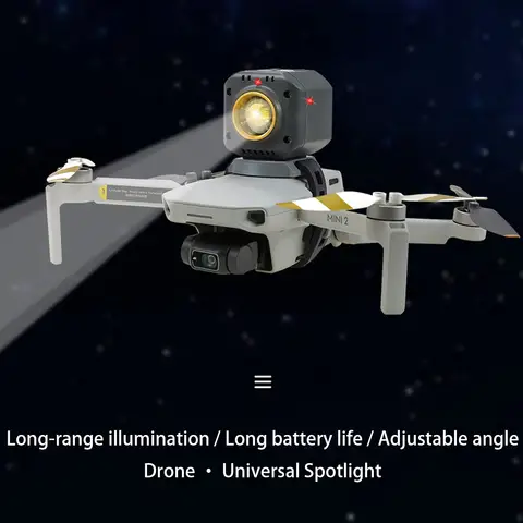 Lanterna de Busca para Drone DJI Mini 3 Pro Mini 2 SE Mavic Air 2, Luz LED de Alta Brilho para Voo Noturno