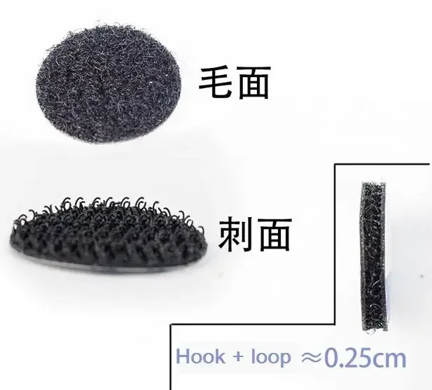 1cm/2cm diameter Nylon Fabric Sticky Back Round Coins Hook and Loop Self Adhesive Fastener Dots Tapes hook loop tape