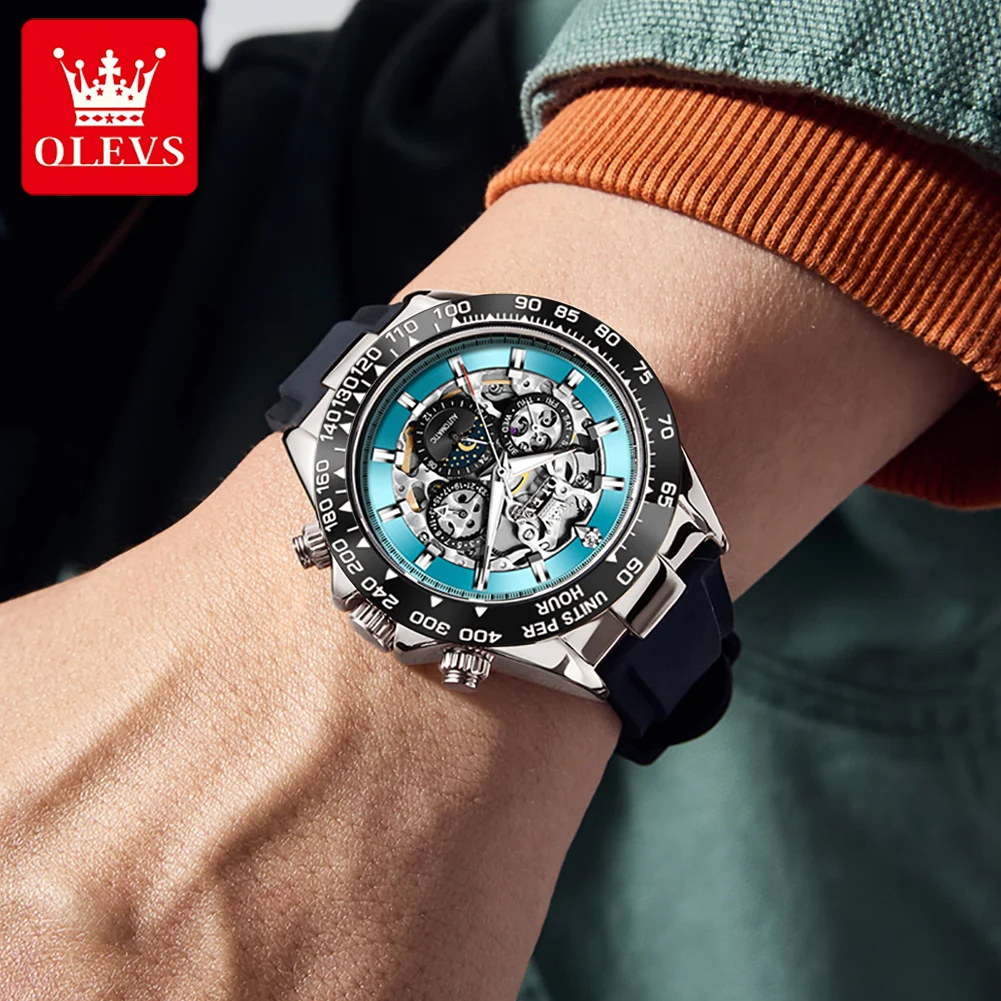 OLEVS Skeleton Mechanical Mens - огляд і ціна Automatic Watch Winder