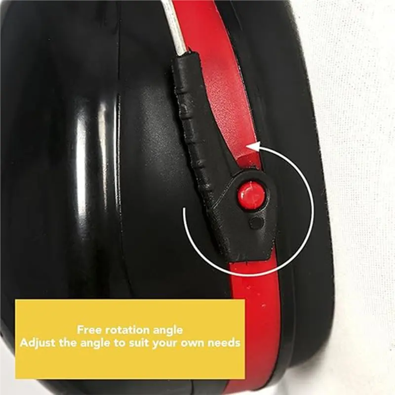 B63B-2Pcs Hard Hat Attachment Earmuff Noise Reduction Angle Adjustable Rotatable Safety Hard Hat Buckle For Construction Site