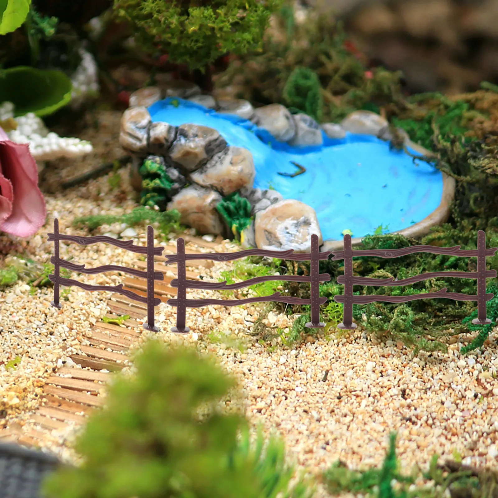 

Набор миниатюрных ограждений для фермы: Изысканный уникальный дизайн, декор для микроландшафта, украшение для песочницы, миниатюрная заборная конструкция