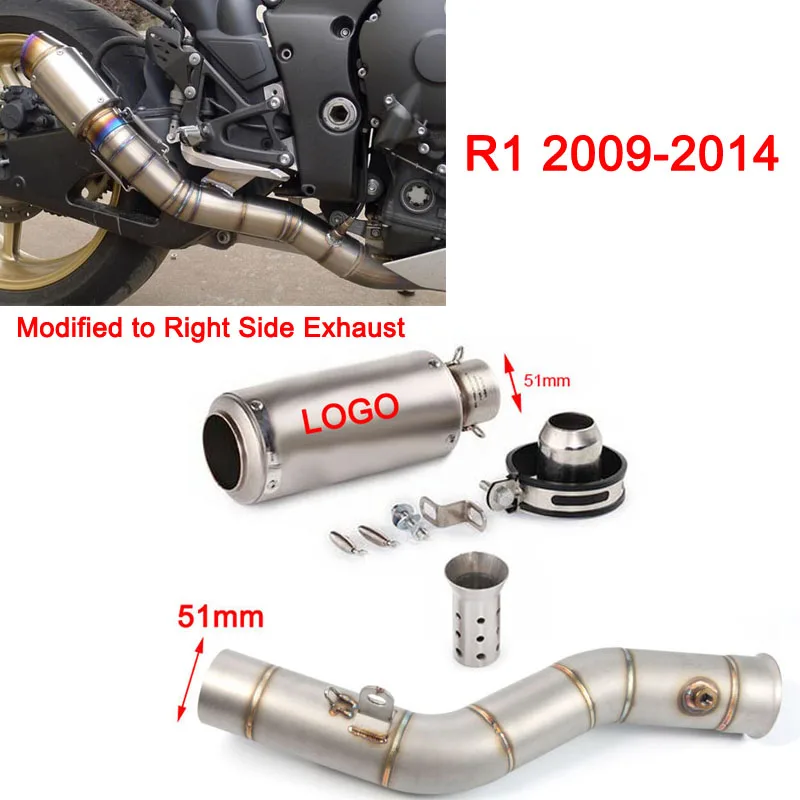 Выхлопная труба для мотоцикла YAMAHA R1 2009 2010 2011 2012 2013 2014