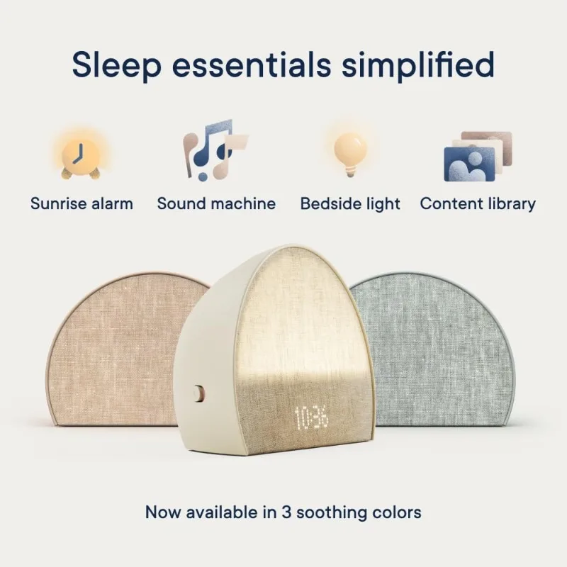 Restore 2 Sunrise Alarm Clock, Sound Machine, Smart Light (Putty) ー Your Smart Sleep Clock, White Noise, Customizable Sleep