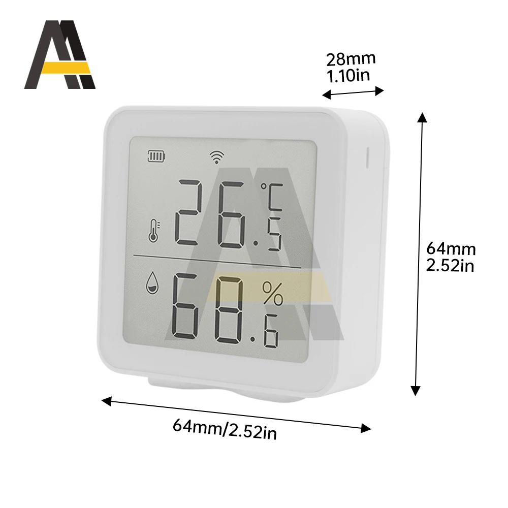 Tuya Intelligent WiFi Temperature And Humidity Sensor LCD Digital Display Wireless Thermometer Remote Linkage Sensor