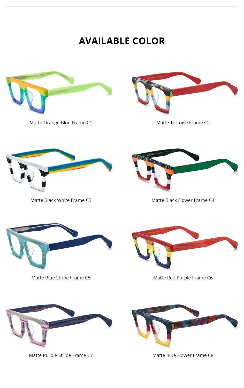 HEPIDEM Acetat Brille Männer Marke Designer Oversize Große Größe Brillen Rahmen Japanische Handgemachte Brille Männer Dicke Brillen 9374 – Detail 32