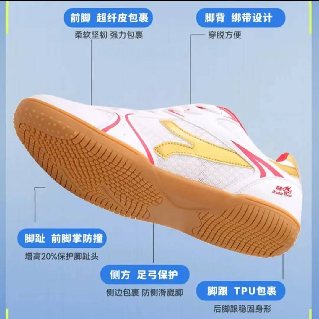 

New 2025 Professional Unisex High Quality Wear-resistant Breathable Table Tennis Shoes Training Shoes Volleyball Shoes Very Good