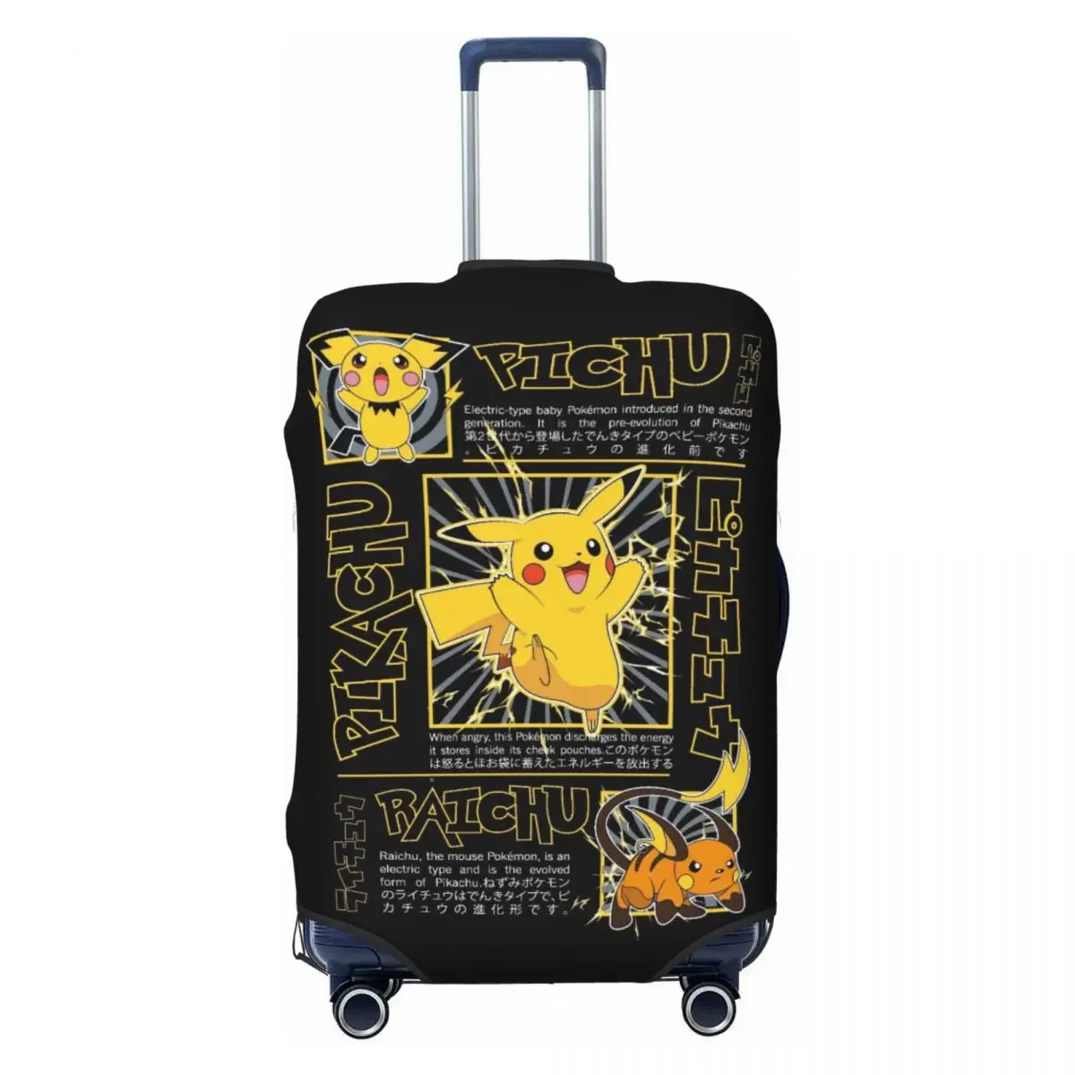 

Чехол для багажа P-Pikachizer Design из эластичной ткани для чемоданов 18-32 дюймов, защитный чехол для путешествий, устойчивый к царапинам и пыли
