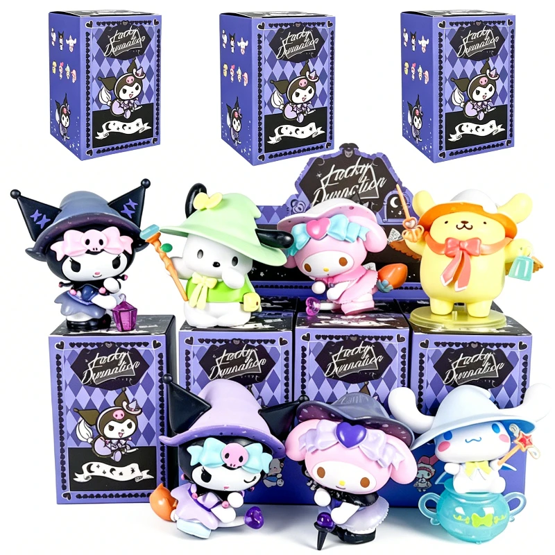 

Kawaii Sanrio Magic Story Blind Box Cartoon Character Kuromi My Melody Pochacco Mini Figure Ornament Surprise Toy Birthday Gift