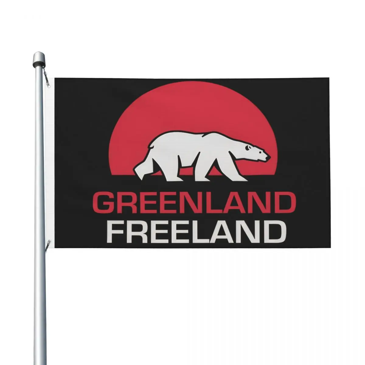 Hands Off Greenland Is Not For Sale MGGA Flags Double Sided Outdoor Banner 2 Grommets Hanging Decoration 3x5 FT