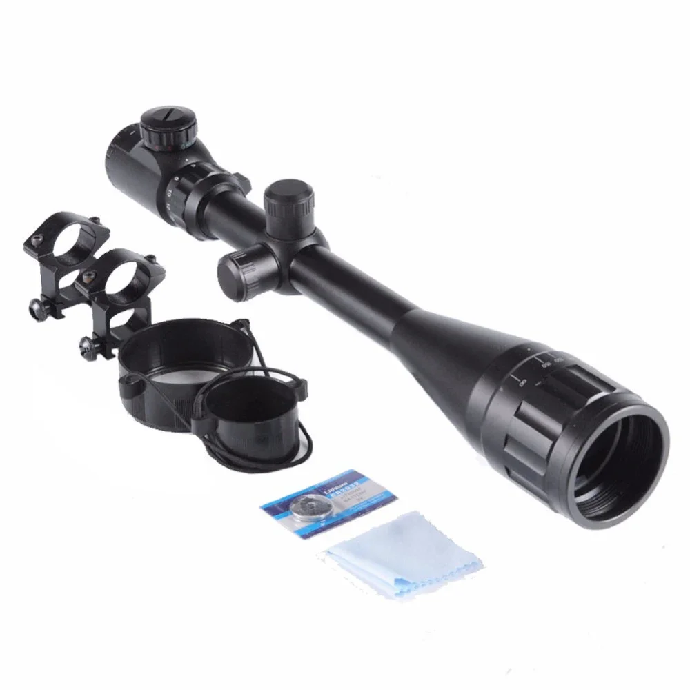 

Tactical 6-24x50 AOE Rifle Scope Green red dot light Sniper Gear Hunting Optical sight Spotting scope for rifle hunting