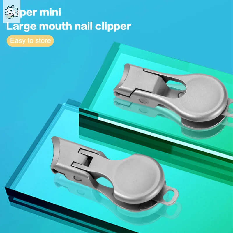 1PC Mini Ultra Thin เล็บ Clipper สแตนเลสแบบพกพาเล็บ Toe Cutter Trimmer กรรไกรเหล็กคาร์บอนเล็บเท้าเครื่องมือ