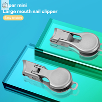 1PC Mini Ultra Thin Nail Clipper Portable Stainless Steel Nail Toe Cutter Trimmer Scissor Carbon Steel Manicure Pedicure Tool