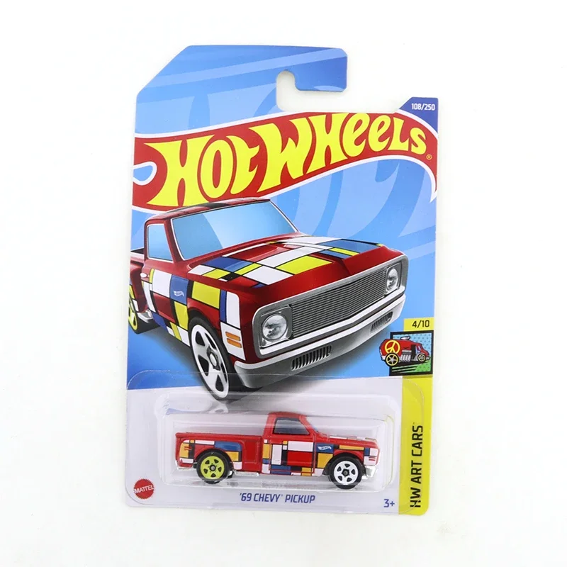 2022-108 Hot Wheels 69 CHEVY PICKUP Mini Alloy Coupe 1/64 Metal Diecast Model Car Kids Toys Gift