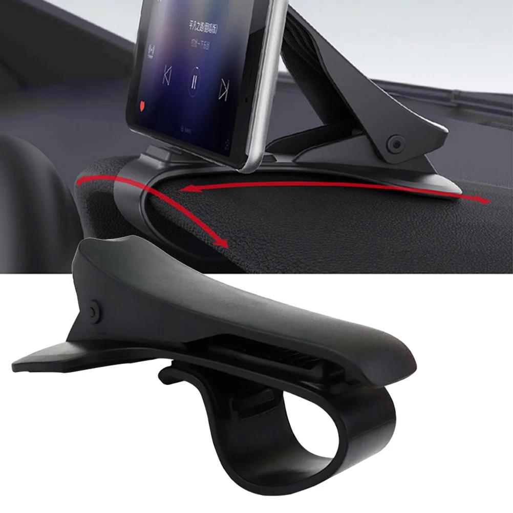 

Car Phone Holder Dashboard Mount Adjustable Clip Stand for Anti-Slip Silicone Secure Fit for Most