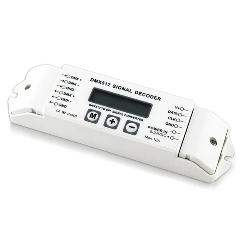 -A20Z DMX512 Signal Decoder BC-820 DMX-SPI Signal Controller LED Farbsteuerung LCD Menü Display