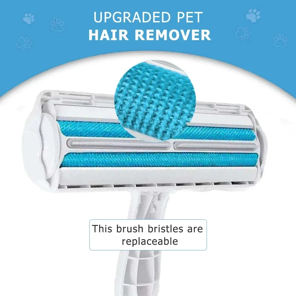 Pet Hair Remover Roller - Dog & Cat Fur Remover with Self-Cleaning Base - Efficient Animal Hair Removal Tool - Perfect for Furni