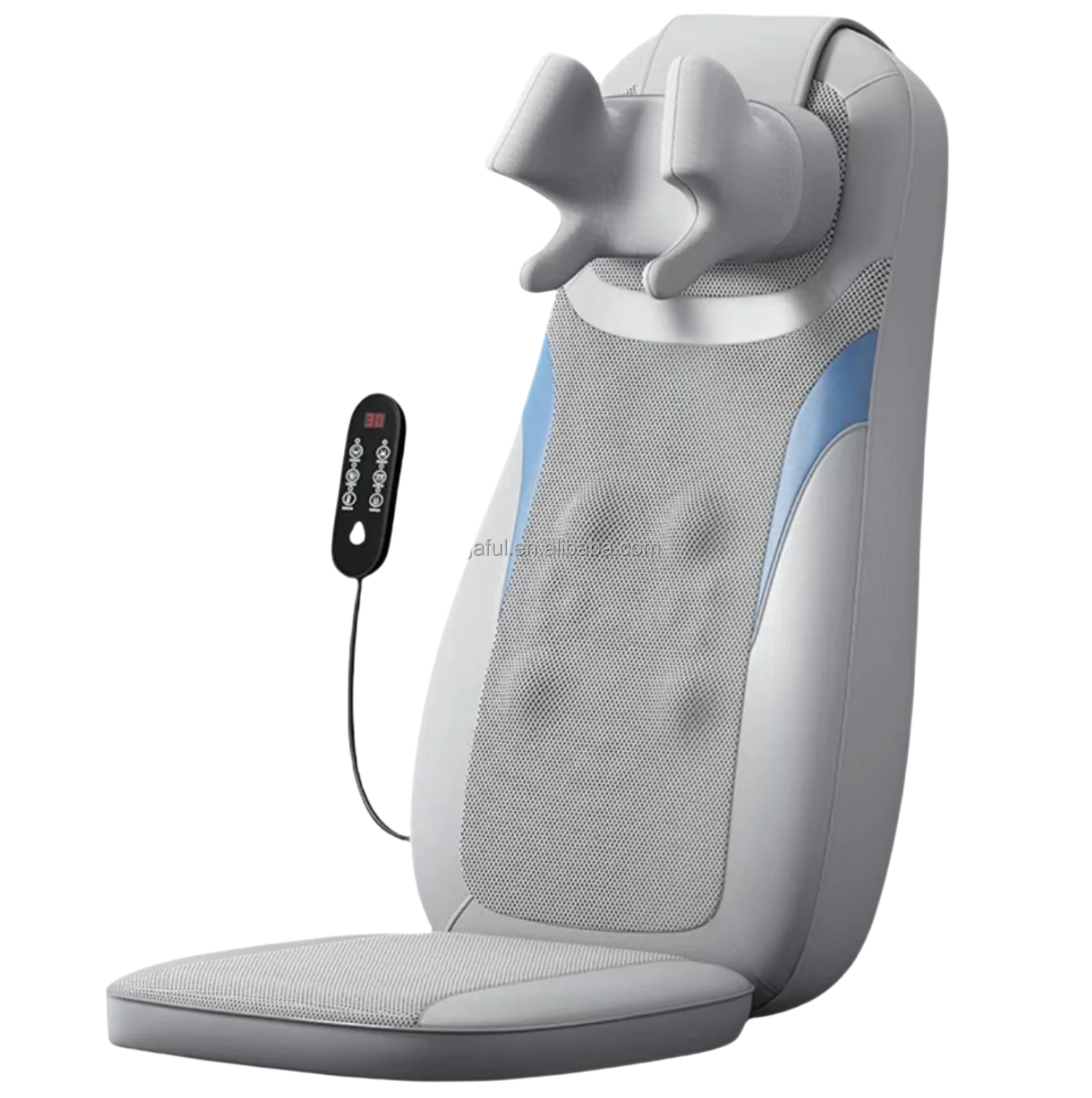 Factory Priced 3D Rolling Deep Kneading Vibration Seat Massager Shiatsu Full Body Massage Cushion for Back Shoulder Neck Care
