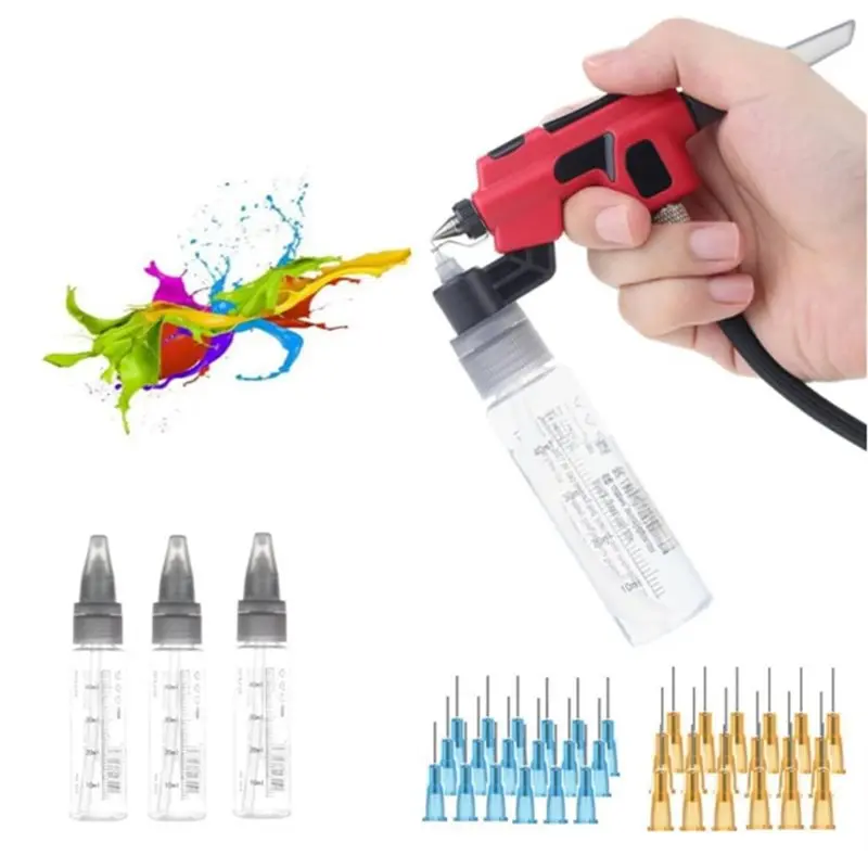 

AA81-Quick Paint Change Hobby DIY Craft Tools PT-AB Wash-Free Airbrush With Marker Rack For Models Painting Tool