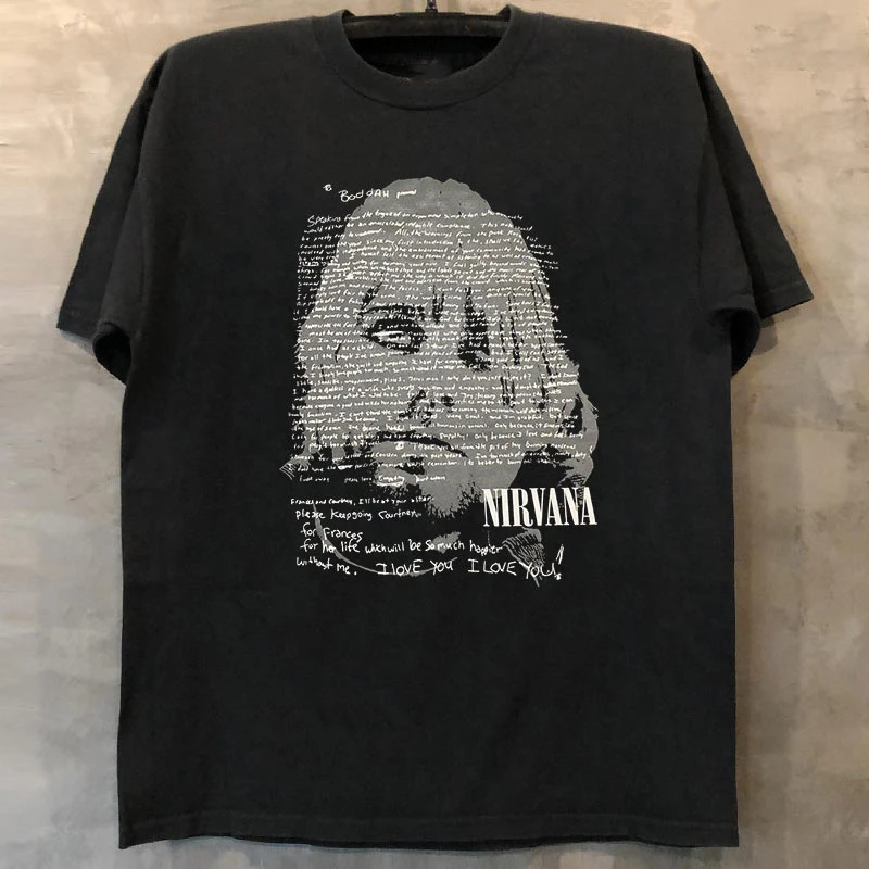 Gothic Rock Hip Hop Style Men's Short Sleeve T-Shirt Streetwear Vintage Feel Cotton round Neck T-Shirt for Youth Summer