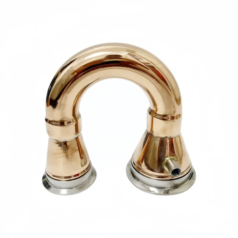 

4" * 3" Sanitary Copper Elbow With 1/4" Female Thread For Homebrew Distillation ,180 degree Copper U Type Bend Pipe
