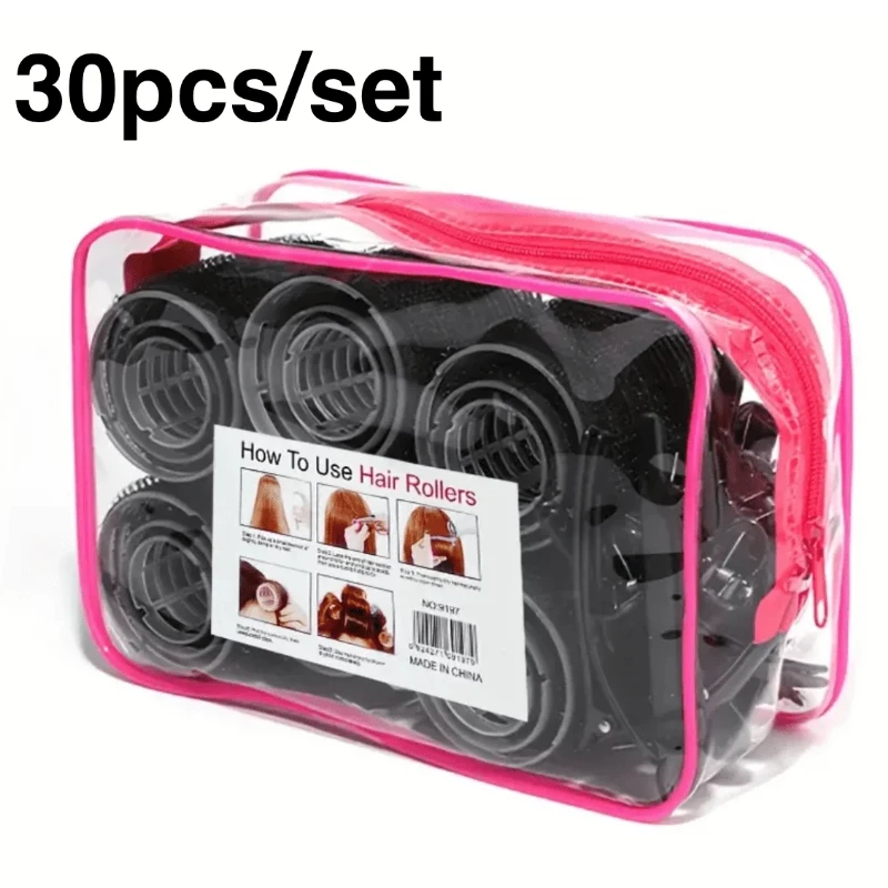 

30 шт./компл., самозахват, без нагрева, роликовые бигуди для завивки волос, аксессуары для укладки волос «сделай сам» для женщин