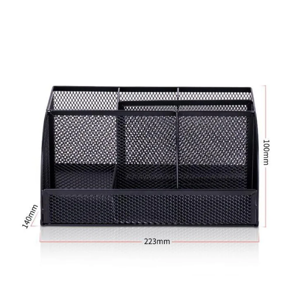 

Multifunctional Pen Holder Combination Metal Storage Pen Container Mesh Box Pen Decoration Creative Student Gifts Crafts Desktop