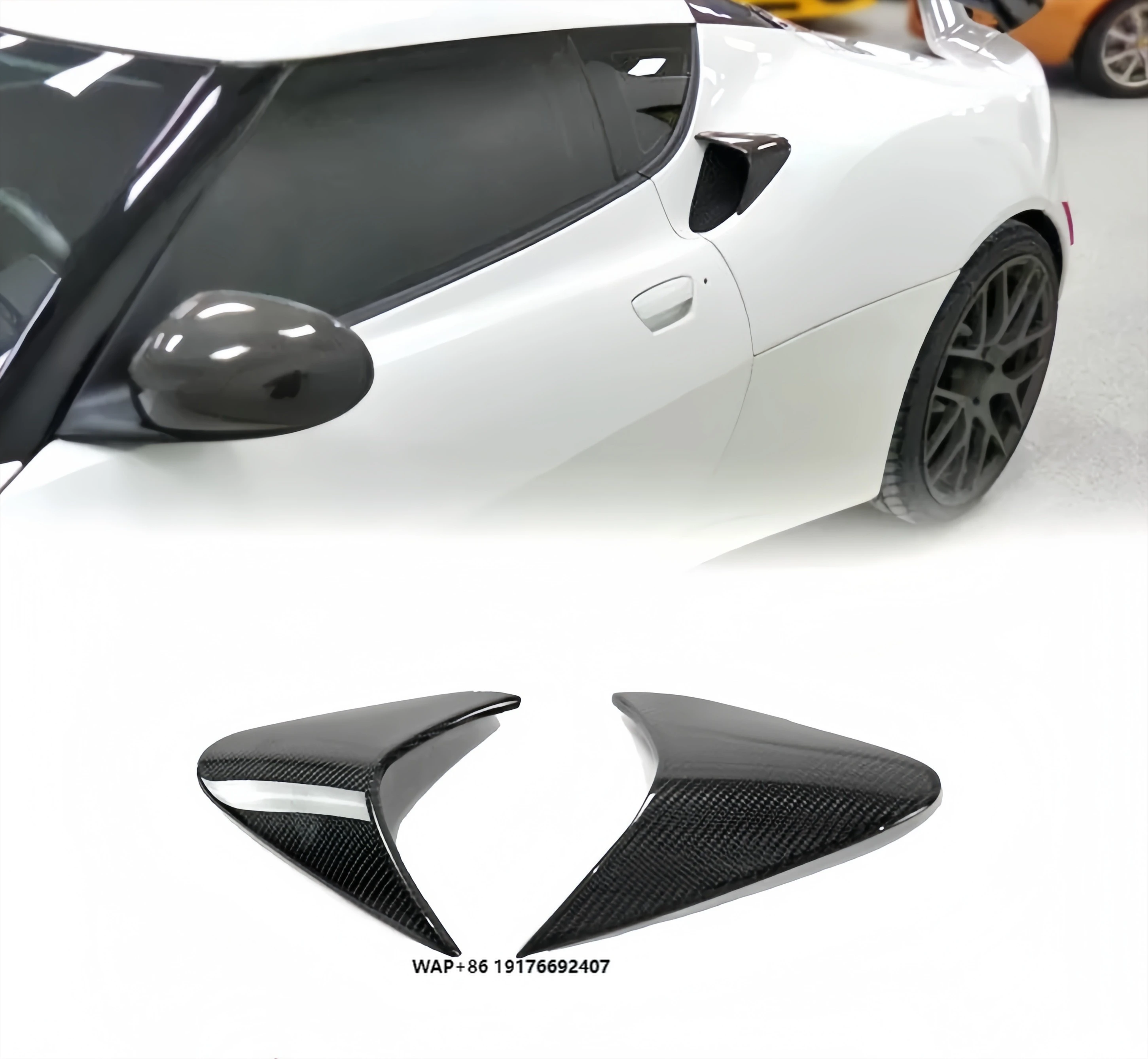 

For 10-14 Years Lotus Evora S 400 Carbon Fibre Mods Left and Right Engine Tuyere Windshields