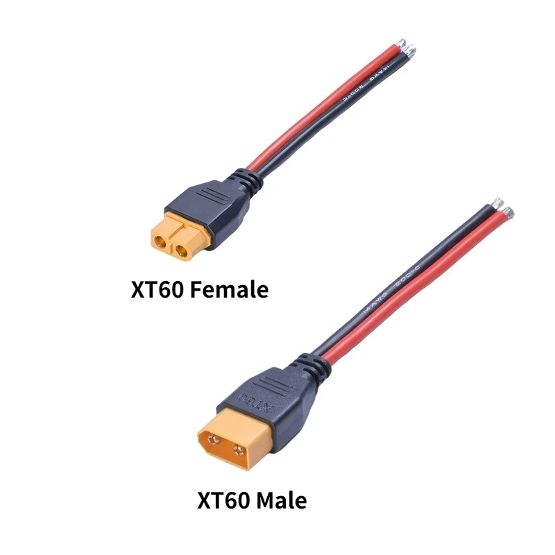XT60 Plug Female Male Parallel Battery Connector with 14AWG Silicon Wire for RC Airplane Lipo Battery ESC FPV Drone Car Boat