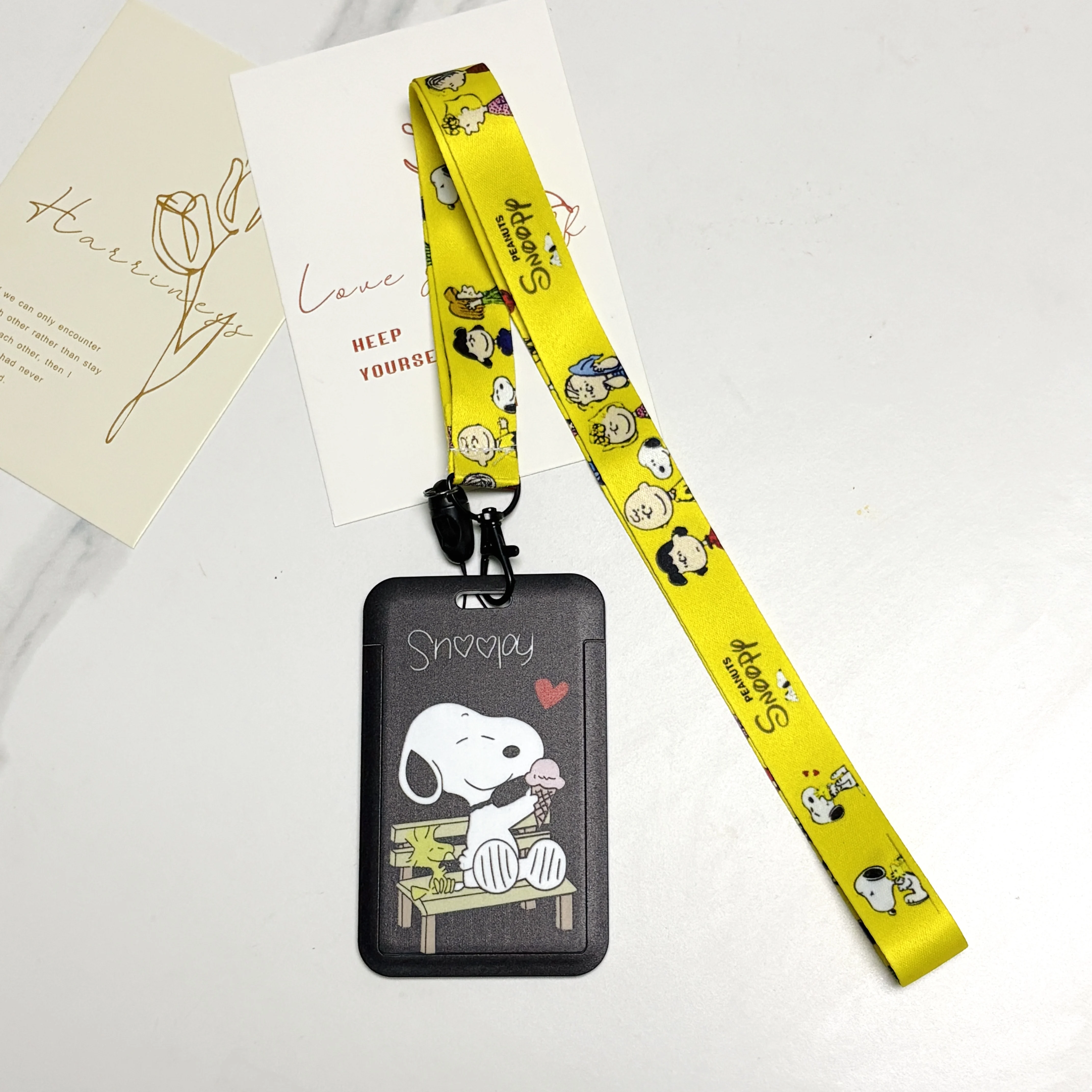 Anime Characters Card Holder Lanyards Keys Neck Strap Card Badge Keychain ID Credit Bus Card Cover Hang Rope Lariat Lanyard view 6