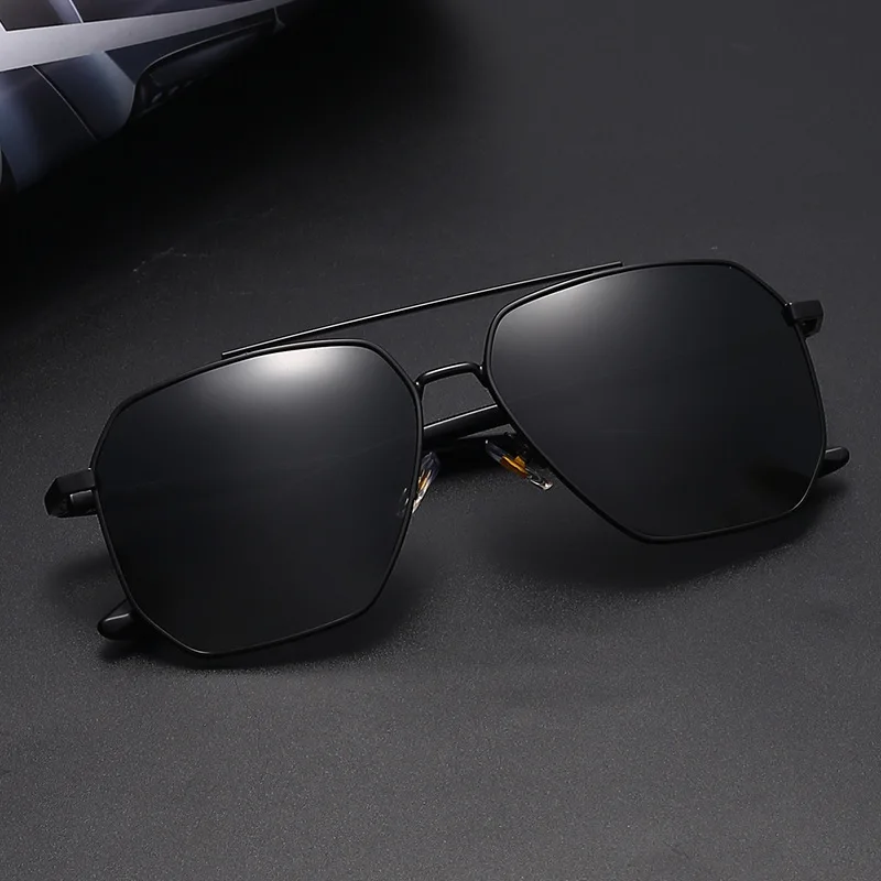 

Eyewear Polarizing Sunglasses Men high-end UV Protection Driving Yellow Lens Sun Glasses anti-glare Square Frame Fishing T148