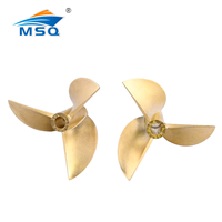 High Precision 3-blade Copper Propeller 4.76mm Pitch Ratio1.9 CCW/CW D48mm  Prop For RC Boat